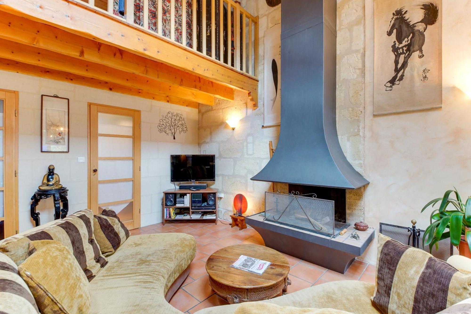 Superbe Maison En Pierre Bordelaise Бордо Экстерьер фото